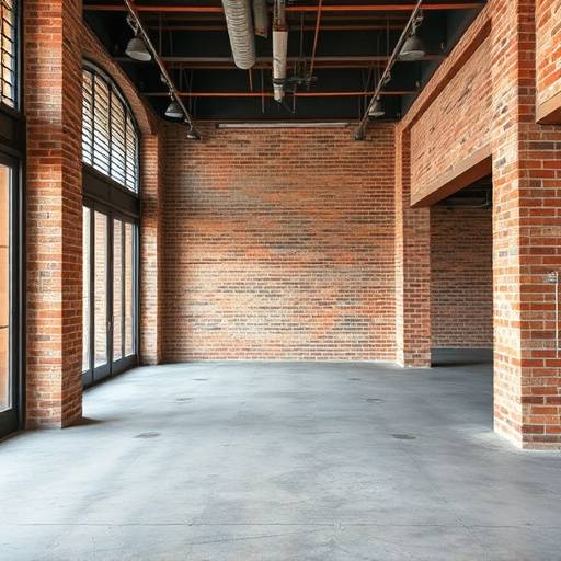 Before: An empty retail space in Cape Town with exposed brick walls and unfinished flooring.