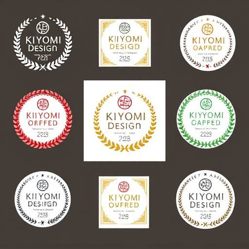 Collage of Kiyomi Design Studios' awards and certifications, showcasing their design excellence and sustainable practices.