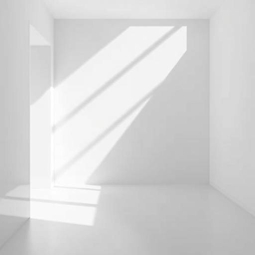 Monochrome interior design showcasing the use of light and shadow